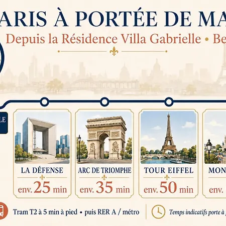 Jacquard - Confort - Fibre - 5min Du Tramway #sirdest Apartment Bezons